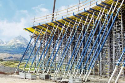 falsework for concrete bridge construction