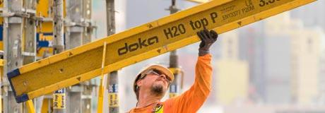 Timber formwork beams