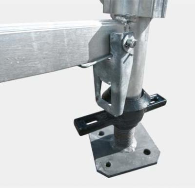 Les vérins de pied se verrouillent automatiquement