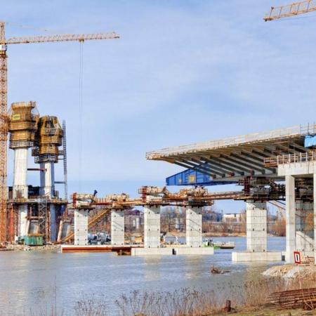 Bridge over the River Sava (Ada Ciganlija Bridge)
