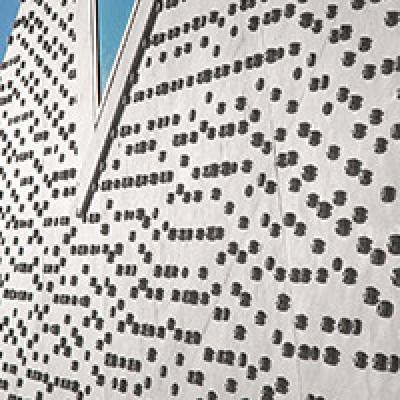 Fair-faced concrete wall