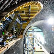 Coffrage - Tunnel - Étaiement - Métro - Construction - Doka - Sydney
<br />
